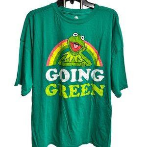 Disney Teal Kermit Tee with Rainbow